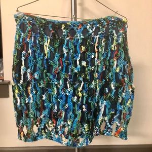 Rag & Bone Multicolor Silk Woven Skirt